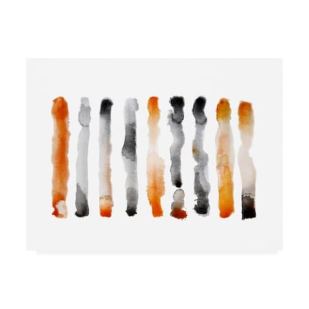 Nancy LaBerge Muren 'Orange And Black' Canvas Art,14x19